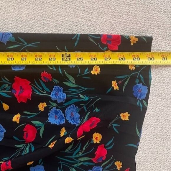 Alfred Dunner Vintage Floral Pleated Full Midi Skirt Plus Size 18W - Picture 8 of 8